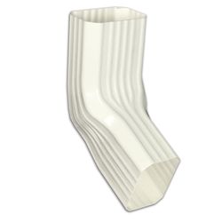 Spectra Pro Select 3 in. H X 3 in. W X 2 in. L White Vinyl A to B Gutter Elbow