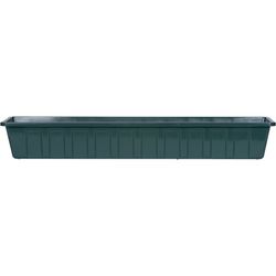 Novelty Poly Pro 5 in. H X 36 in. W X 8 in. D PP Plastic Poly Pro Flower Box Green