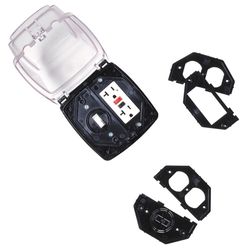 Intermatic Square Plastic 2 gang 5.5 in. H X 5 in. W Weather Proof Receptacle Box Cover
