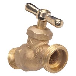 Homewerks 3/4 in. MIP in. X 3/4 in. Garden Hose Thread Brass No-Kink Hose Bibb
