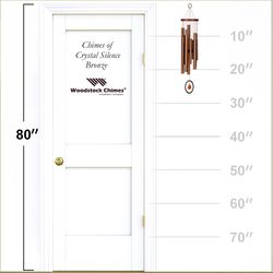 Woodstock Chimes Bronze Aluminum/Wood 27 in. Wind Chime