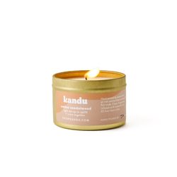 Matr Boomie Beige Amber Sandalwood Scent Candle 3 oz