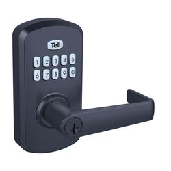Tell Matte Black Steel Electronic Keypad Entry Lock