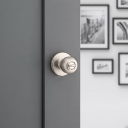 Kwikset Polo Satin Nickel Privacy Lockset 1-3/4 in.