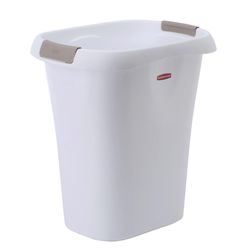 Rubbermaid 5.25 gal White Polypropylene Open Top Wastebasket