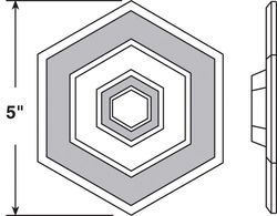 Prime-Line 1/2 in. W X 5 in. L Vinyl Ivory Wall Protector Mounts to wall 5 in.