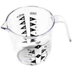 Chef Craft 2 cups Plastic Clear Measuring Cup