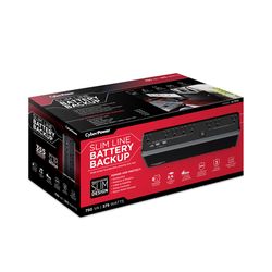 CyberPower 5 ft. L 8 outlets Battery Backup/Surge Protector Black 890 J
