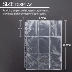 Bazic Products Clear Sports Card Holder 10 pk