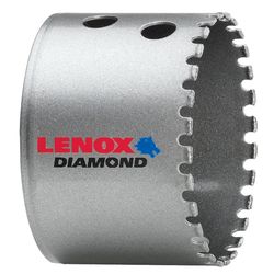 LENOX Diamond 2-1/2 in. Diamond Grit 1.5 in. L Hole Saw