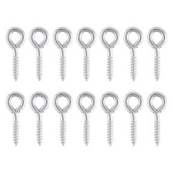 Ace 3/32 in. D X 13/16 in. L Zinc-Plated Steel Screw Eye 20 lb. cap. 14 pk