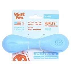 West Paw Zogoflex For Dog Plastic Hurley Bone Chew Dog Toy Small 1 pk