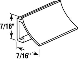 Prime-Line White Vinyl Glass Retainer 7/16 in. W X 72 in. L 1 pk