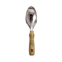 Garden Works 10.5 in. Stainless Steel Soil Scoop Wood Handle