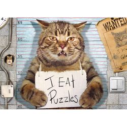 Eurographics Feline Felon Jigsaw Puzzles Multicolored 500 pc