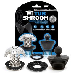 TubShroom Ultra Edition 1.5 in. Chrome Stainless Steel Hair Catcher