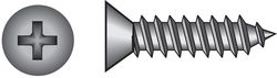 HILLMAN No. 4 Ga. X 1/2 in. L Phillips Flat Head Sheet Metal Screws 100 pk