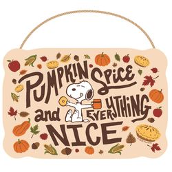 Open Road Brands 6 in. H X 8 in. L MDF Peanuts Fall Hanging Wall Decor
