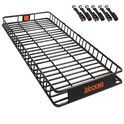 Mockins 90x50x5 XXL Extending Rooftop Cargo Carrier Basket Rooftop Cargo Carrier Set 1 pk