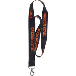 HILLMAN NCAA Polyester Multicolored Coined-Edge Split Lanyard