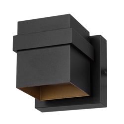 Globe Electric 1-Light Matte Black Petite Structure Wall Sconce