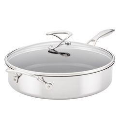 Circulon Stainless Steel Fry Pan 12.5 in. 5 qt Silver