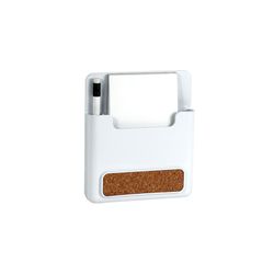 Spectrum White Plastic Pad and Pencil Holder