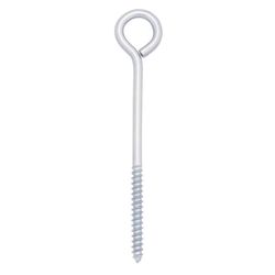 Hampton 1/4 in. X 4-1/2 in. L Zinc-Plated Steel Lag Thread Eyebolt