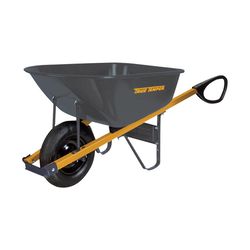True Temper Steel Wheelbarrow 6 cu ft