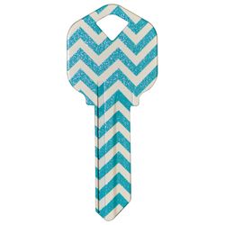 HILLMAN Wackey Teal House/Office Universal Key Blank Single
