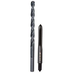Milwaukee SAE 1/4-28 Straight Flute Plug Tap & #3 Drill Bit