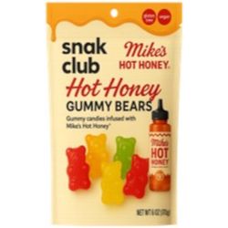 Snak Club Mike's Hot Honey Gummi Candy 4 oz Bagged