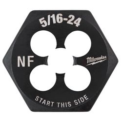 Milwaukee SAE 5/16-24 NF 1 Hex Threading Die