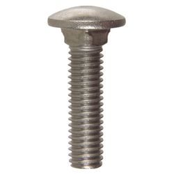 HILLMAN 0.375 in. X 1-1/2 in. L Stainless Steel Carriage Bolt 25 pk