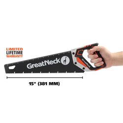 GreatNeck 15 in. SK5 Steel Handsaw 9 TPI Coarse 1 pc