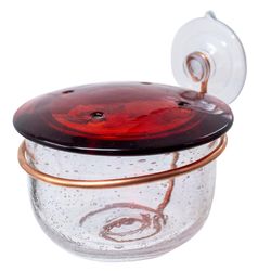 Songbird Essentials Hummingbird Glass Hummingbird Feeder Window Bird Feeder 4 ports