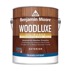 Benjamin Moore Woodluxe Translucent Natural Penetrating Oil Waterproofing Wood Stain and Sealer 1 ga