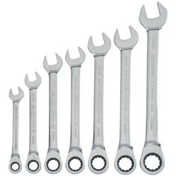 CRAFTSMAN 12 Point Metric Ratcheting Combination Wrench Set 7 pc