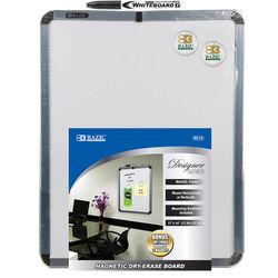 Bazic Products 11 in. H X 14 in. W Screw-Mounted Magnetic Dry Erase Board