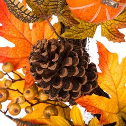Glitzhome 5.19 in. Sunflower Wreath Fall Decor