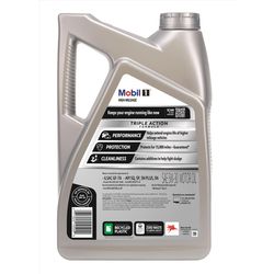 Mobil 1 5W-30 Gasoline High Mileage Motor Oil 5 qt