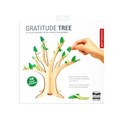 Kikkerland Gratitude Tree Wood 1 pk