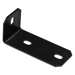 National Hardware 6.8 in. H x 3 in. W x 0.125 in. D Black Inside Offset Leg Corner Brace