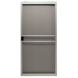 Precision 80-3/4 in. H X 36 in. W Branson Gray Steel Adjustable Sliding Screen Door