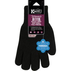 Kinco Alyeska One Size Fits All Wool Winter Black Dotted Gloves