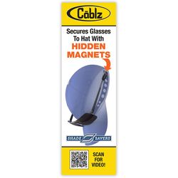 Cablz Shade Savers Glasses Retainer Black