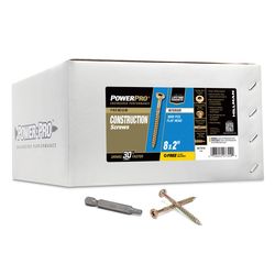 Power Pro No. 8 Ga. X 2 in. L Star Flat Head Coarse Construction Screws