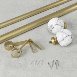 Umbra Venus Gold Curtain Rod 36 in. L X 72 in. L