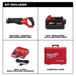 Milwaukee M18 FUEL Cordless Brushless Reciprocating Saw Kit (Battery & Charger)