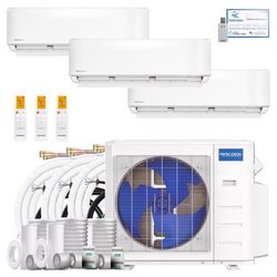 MRCOOL DIY 5th Gen (6 kbtu, 9 kbtu, 12 kbtu) 3 Zone 27000 BTU 23 SEER Ductless Mini Split Heat Pump